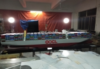 customized model of OOCL Hong Kong (world largest container ship)